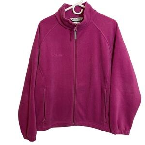 Columbia Fleece Full Zip Jacket Sweatshirt Womens Size 1X